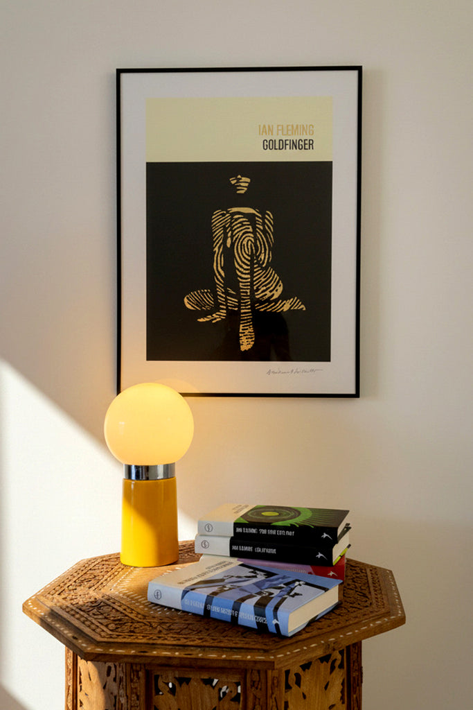 GOLDFINGER: Yellow ink Screenprint.