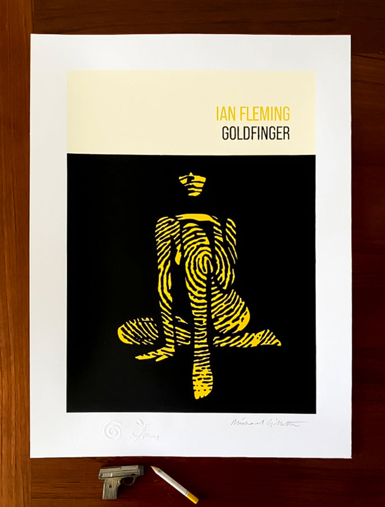 GOLDFINGER: Yellow ink Screenprint.