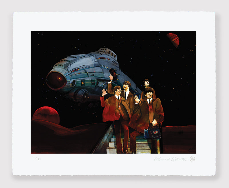 Beatles John Lennon Paul McCartney Ringo Starr George Harrison British invasion Print