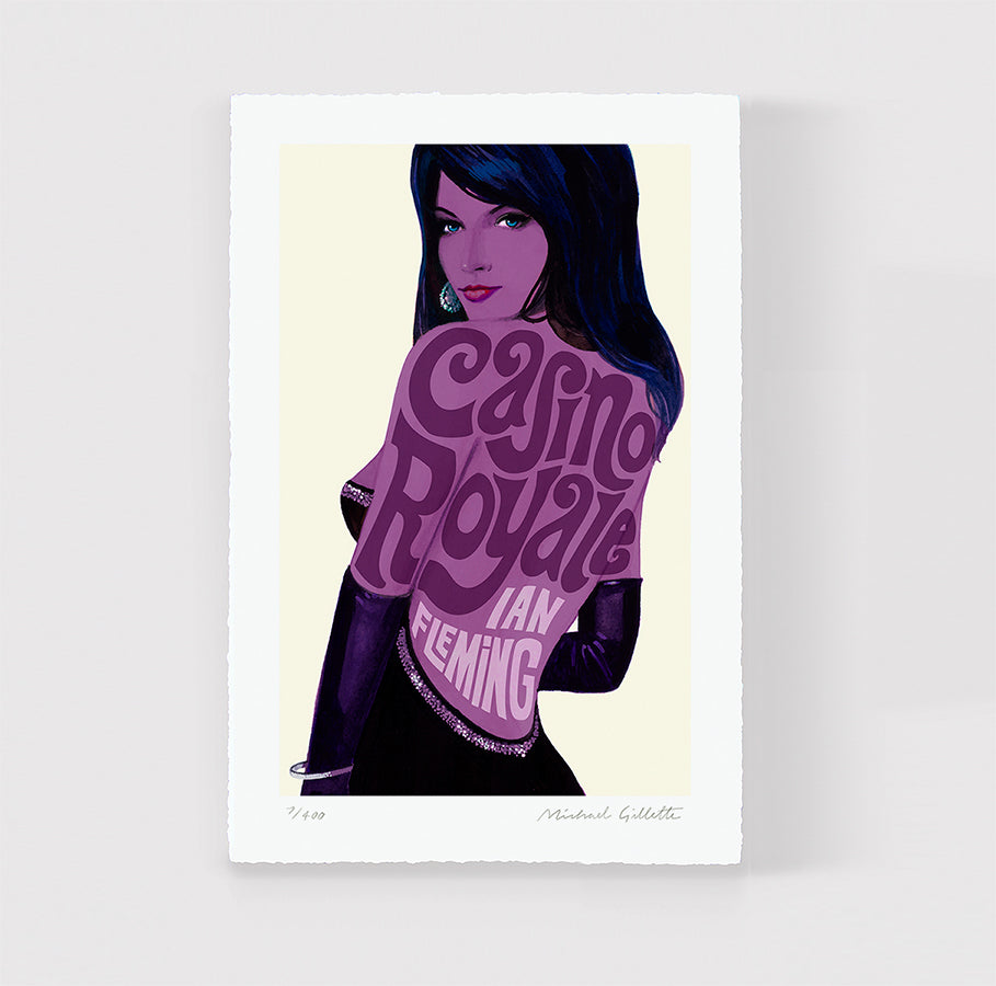 James Bond art print 007 book cover Casino Royale