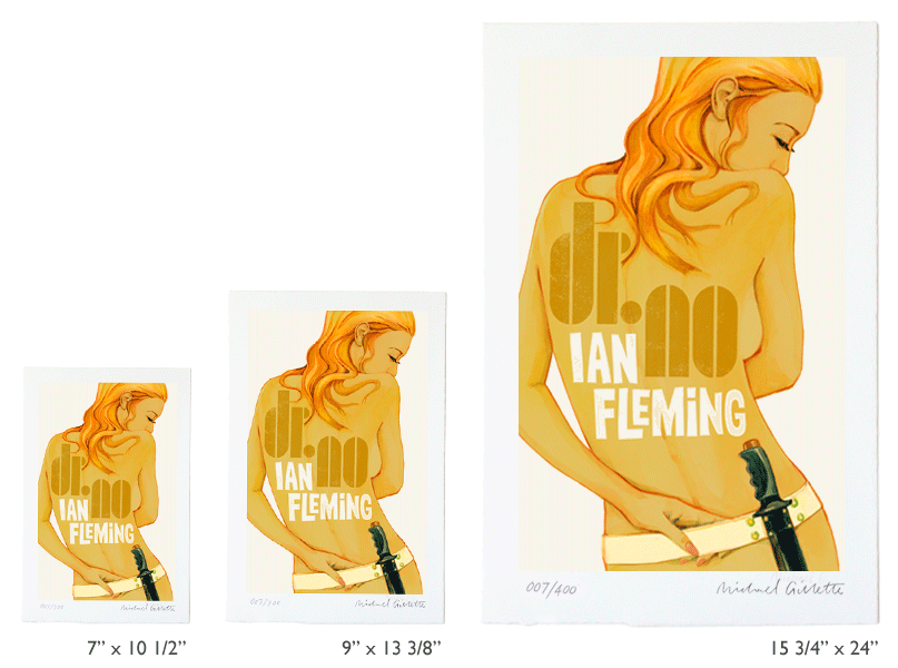 DR. NO: James Bond book cover art print