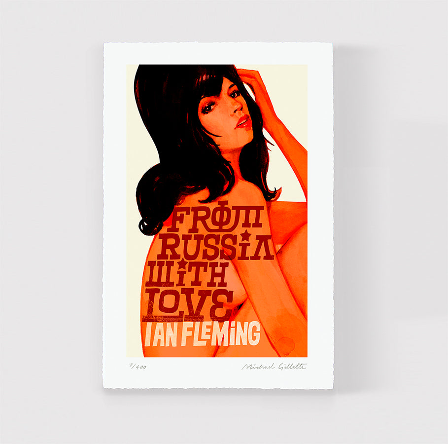 James Bond 007 book cover art print poster