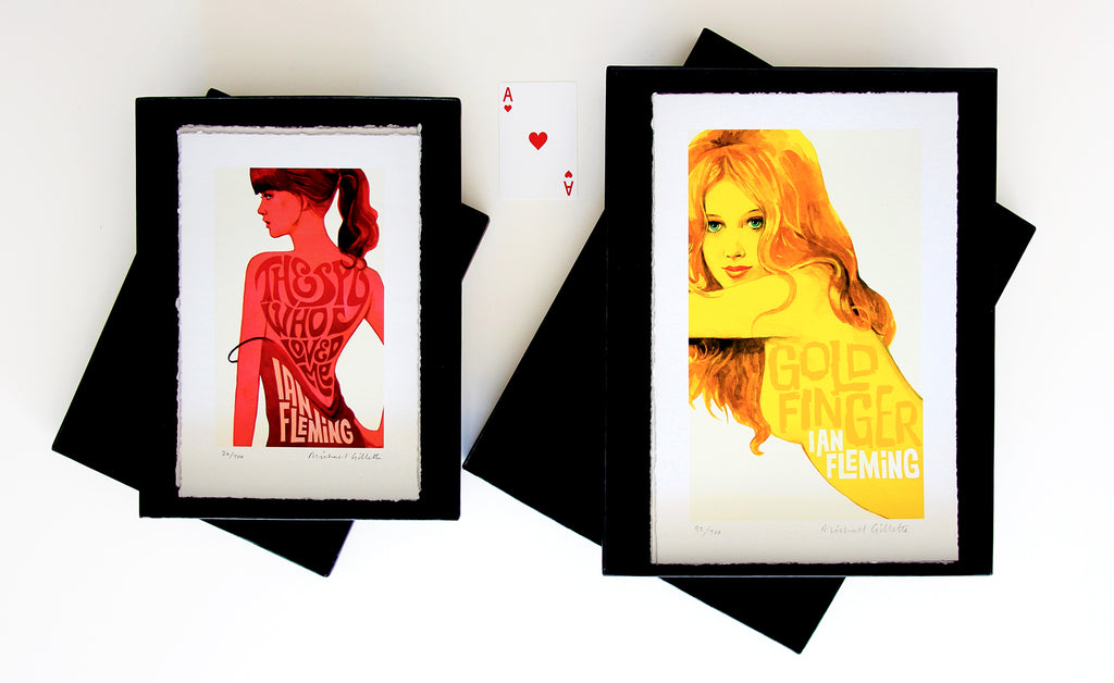 Best James Bond 007 Penguin Book cover Art prints boxed set