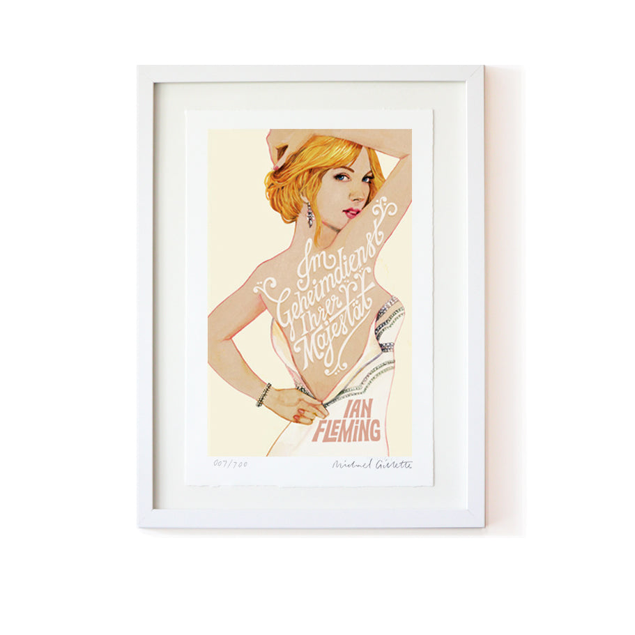 Best deluxe James Bond 007 book cover art print