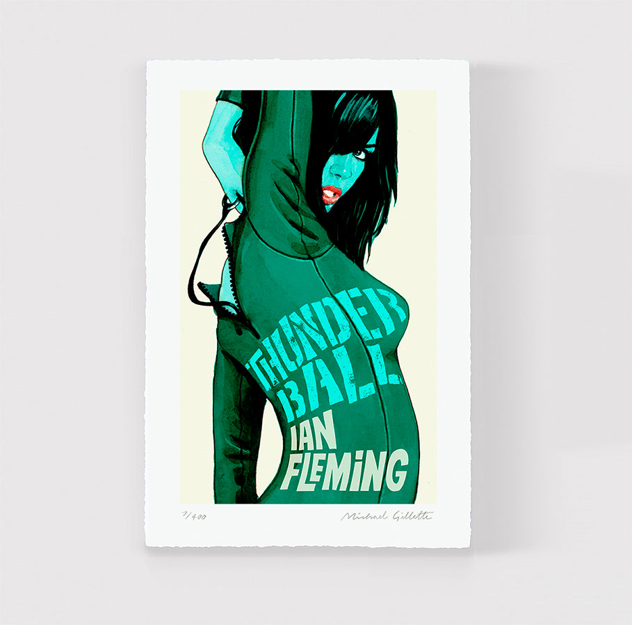 James Bond art print 007 Thunderball artist poster