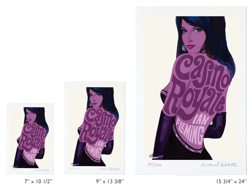 007 art print James Bond book cover Casino Royale