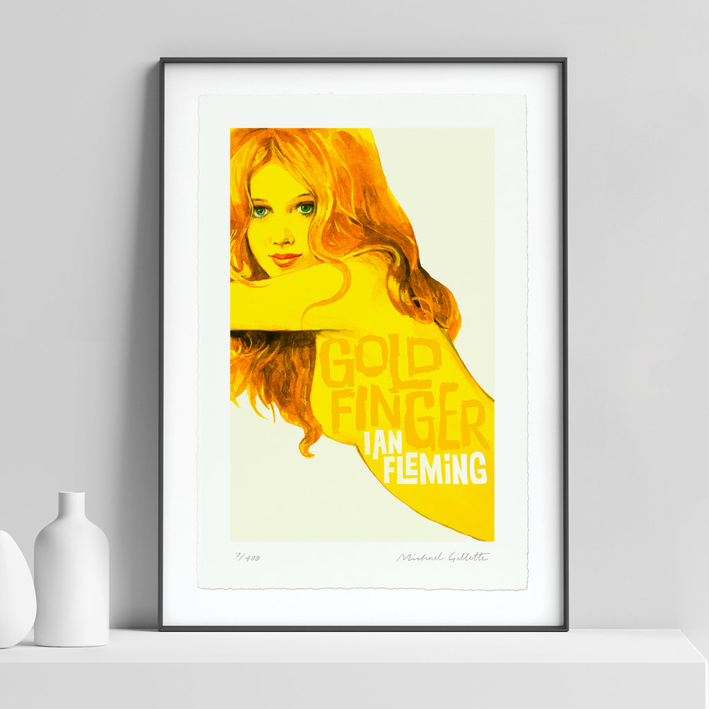 James bond art print 007 book cover artist print