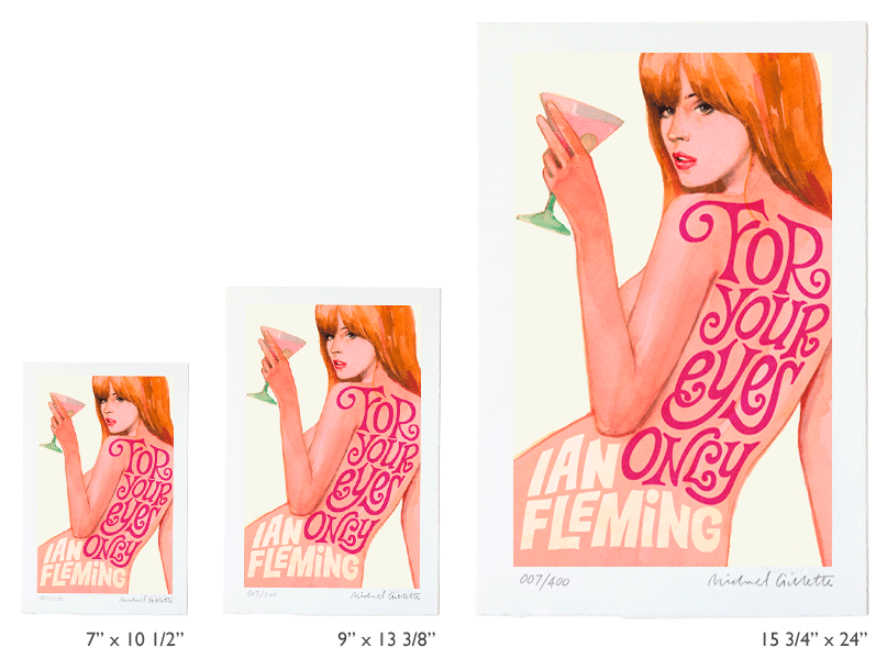 James Bond 007 artist print poster