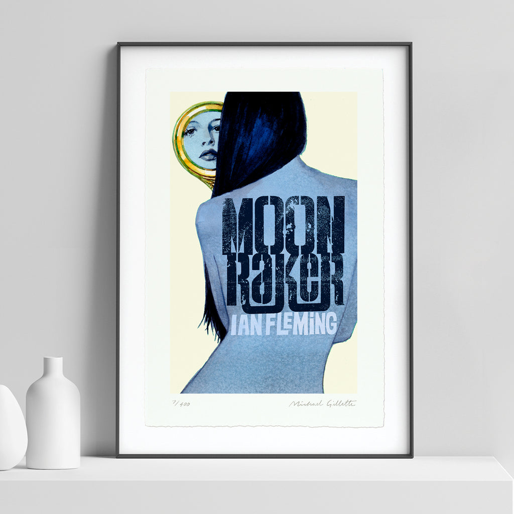 Moonraker James Bond 007 book cover artist print by Michael Gillette