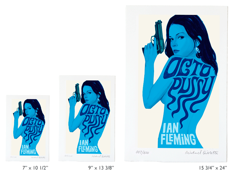 Octopussy James Bond 007 art print by Michael Gillette
