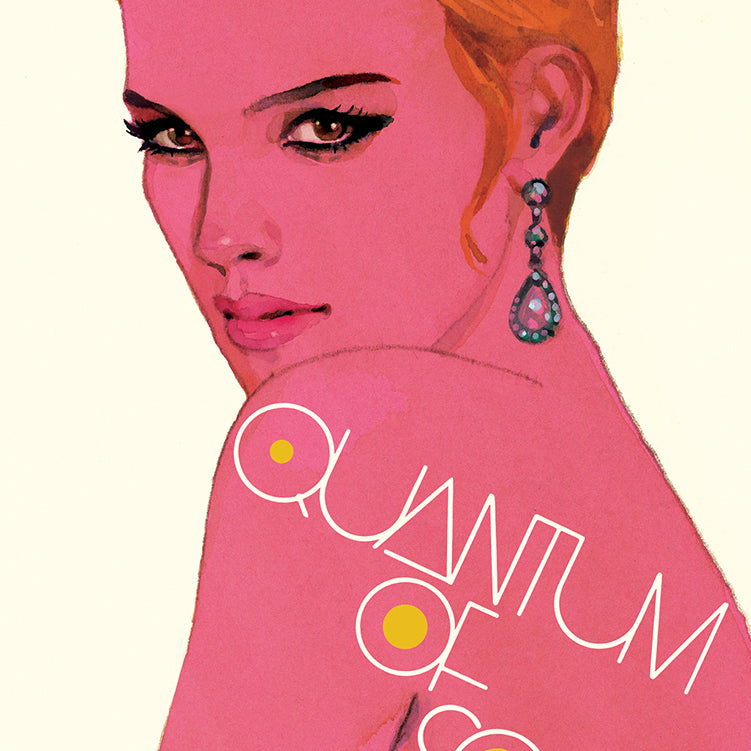 Quantum James Bond 007 book cover artist print detail