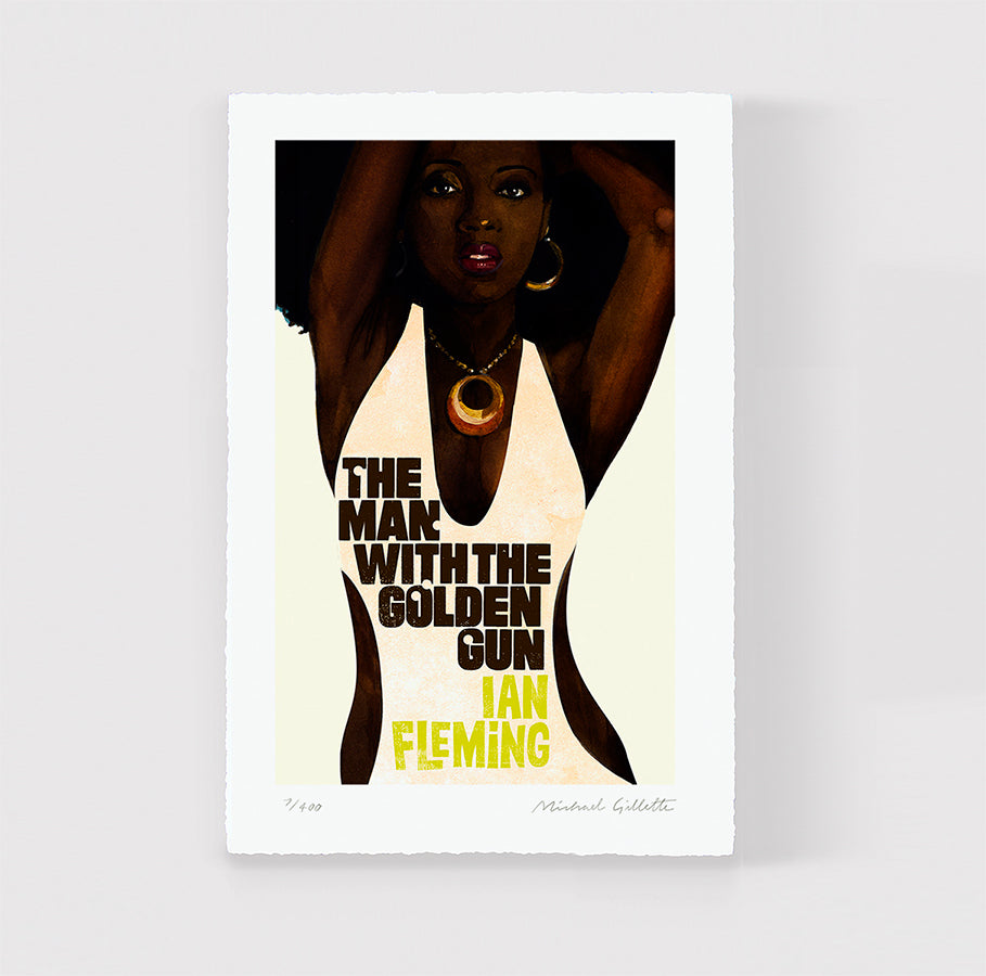 The Man with the Golden Gun James Bond 007 book cover art print poster print