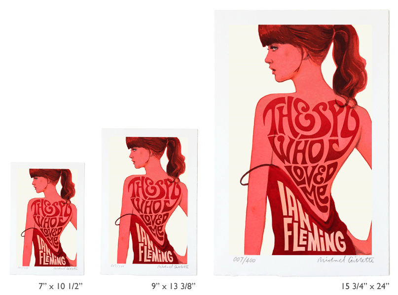 Spy Who Loved Me 007 James Bond book cover art poster print