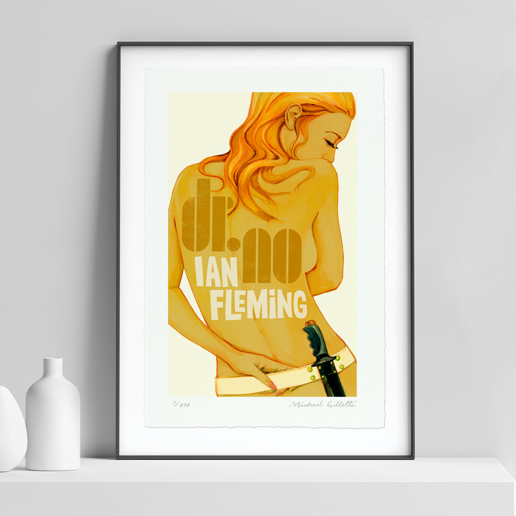 Dr No Penguin James Bond book cover art print