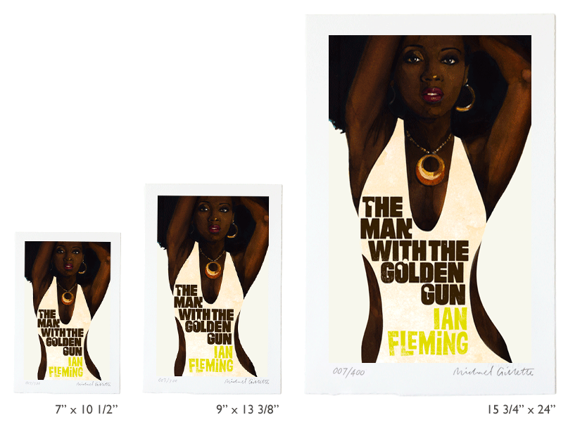 Man With the Golden Gun 007 James Bond art Print posters sizes
