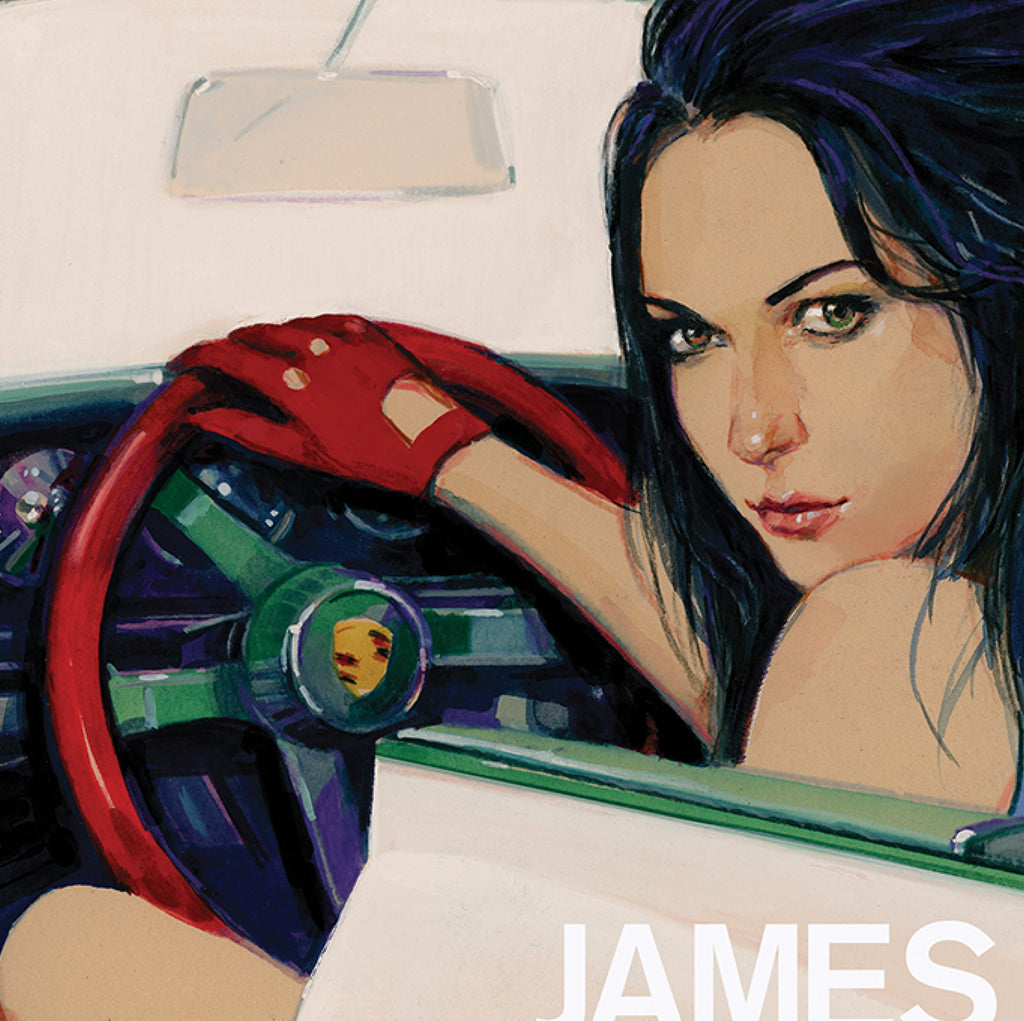 NEVER SEND FLOWERS James Bond book cover art print