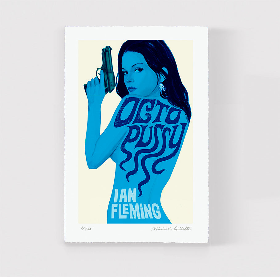 Octopussy 007 James Bond book cover art print deluxe