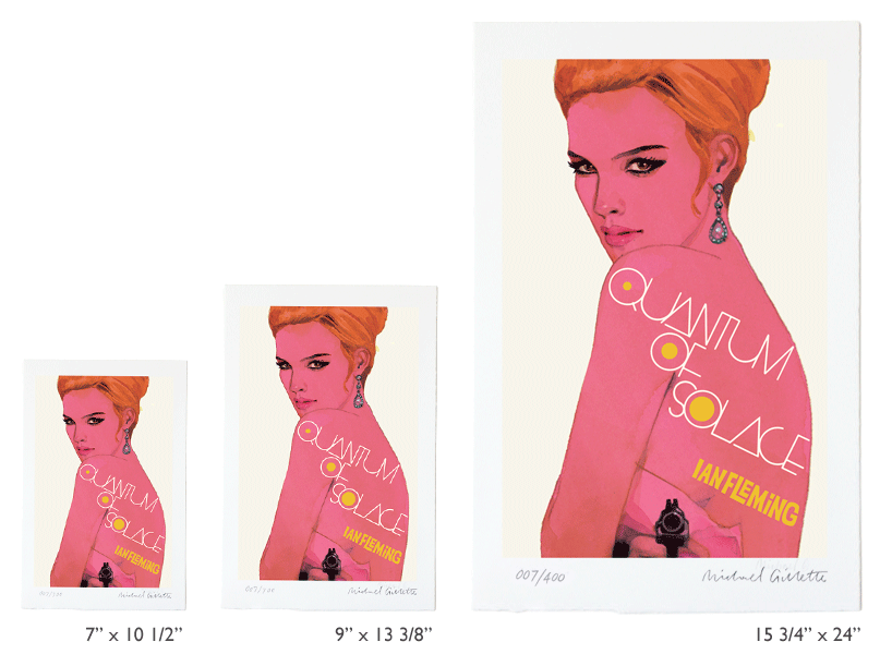 quantum 007 James Bond book cover artist print poster