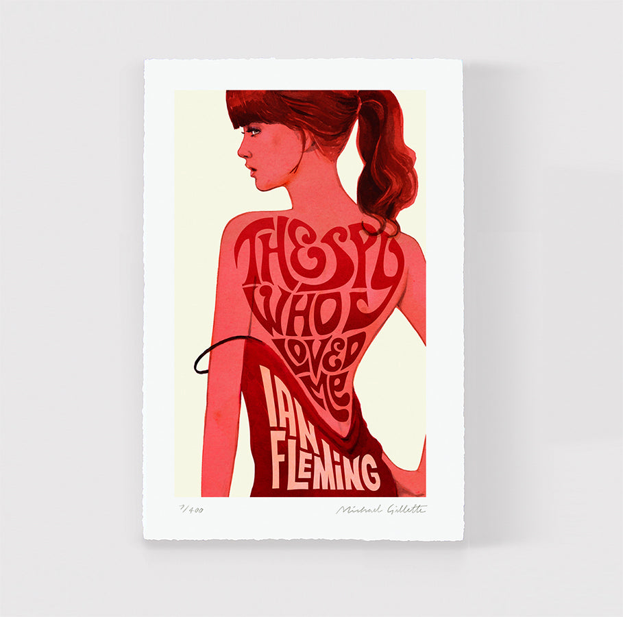 The Spy Who Loved Me James Bond. 007 book cover art print