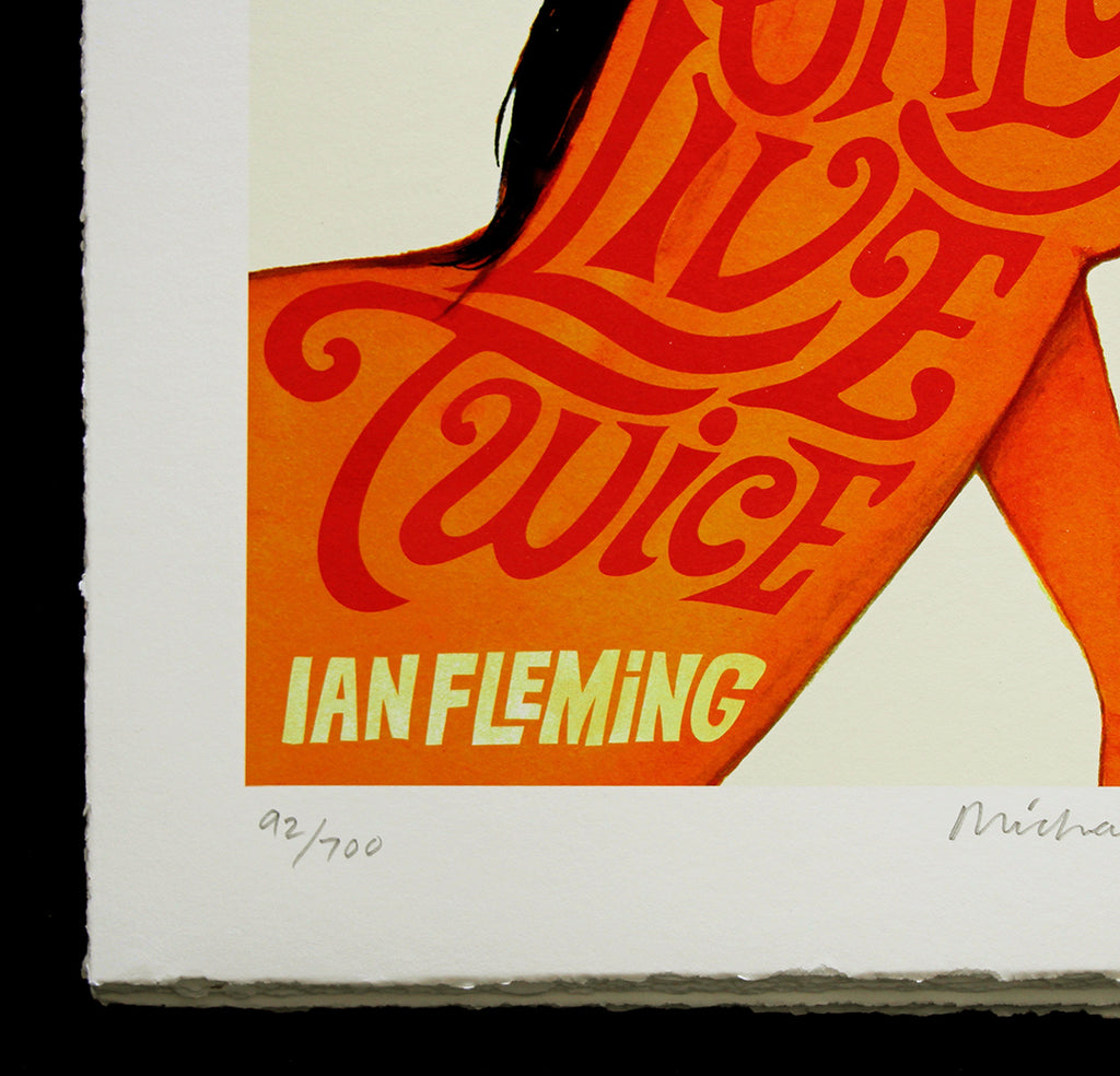 James Bond 007 book cover art print