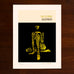 GOLDFINGER: Yellow ink Screenprint.