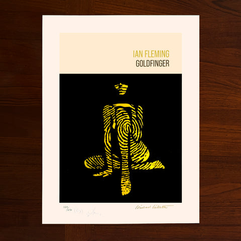 GOLDFINGER: Gold ink Screenprint.