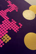 LIVE AND LET DIE: 2 Tone Gold ink Screenprint.