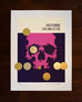 LIVE AND LET DIE: 2 Tone Gold ink Screenprint.