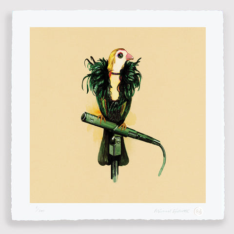 Brian Eno Bird art Print Roxy Music 