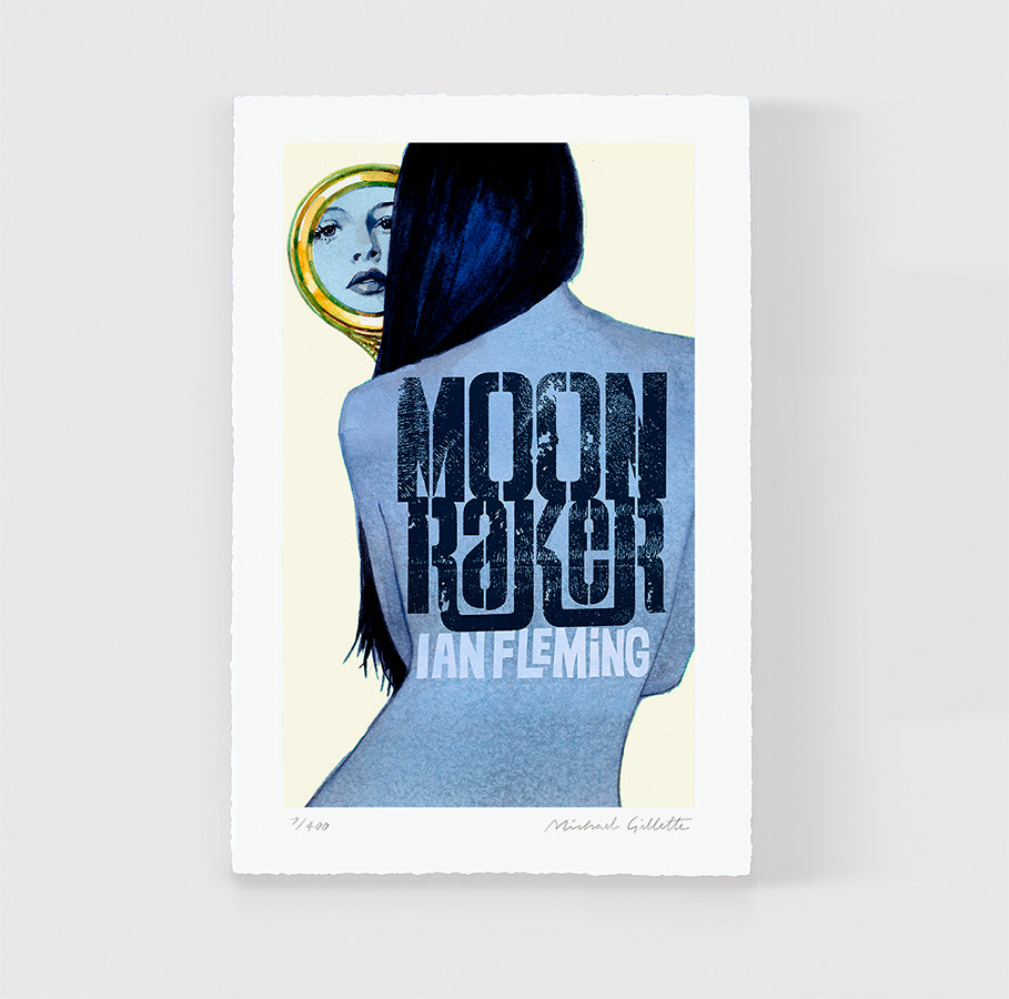 Moonraker 007 James Bond book cover art print